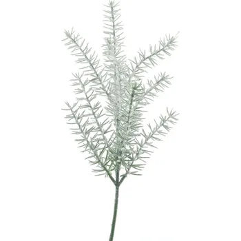 umělá květina umělá větev, Borovice Japonská ojíněná zelená V40 cm