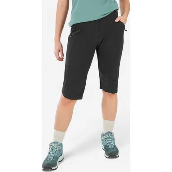 QUECHUA Dámské turistické 3/4 kalhoty MH 500 42 ČERNÁ