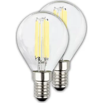 Lampička Briloner LED žárovka kapka E14 4W čirá 3000K 840lm EEK A 2er