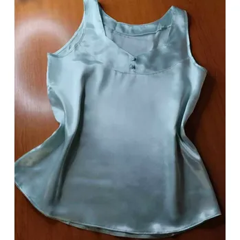 Dámská noční košile Fashion-4happy saténová košilka 0306-5 pistáciová (S/36)