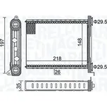 MAGNETI MARELLI Výměník tepla, vnitřní vytápění 350218464000
