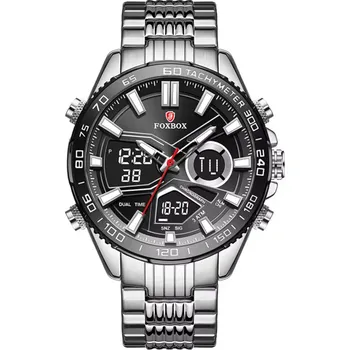 Hodinky FOXBOX Hodinky FOXBOX LU KP34968 stříbrná