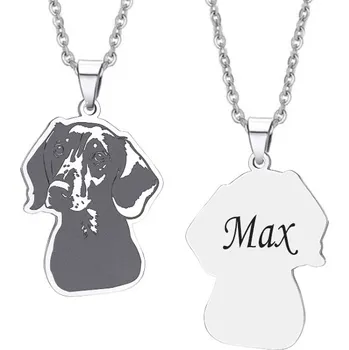 Přívěsek Přívěsek s řetízkem z chirurgické oceli Jezevčík