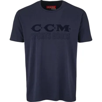 Pánské tričko Pánské tričko CCM Holiday SS Tee B Navy XXL