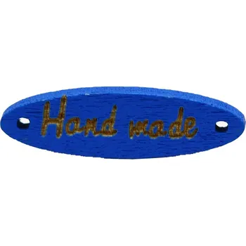 Knoflík Pro Háčkování Hand made elipsa tmavě modrá