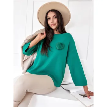 Dámský svetr Dámský svetr oversize GAIA Barva zelená DSTREET DStreet zelená 3044968