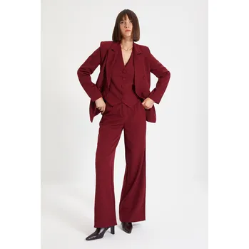 Dámské sako Dámské sako Trendyol Button detailed Trendyol tmavě červená 1645008