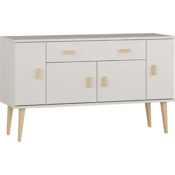 Komoda Komoda z masivu borovice Nord K5/1S/2D 175/75/42 cm / bílá