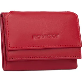 Peněženka Malá dámská peněženka na patentku, vyrobená z přírodní kůže Barva: Červená