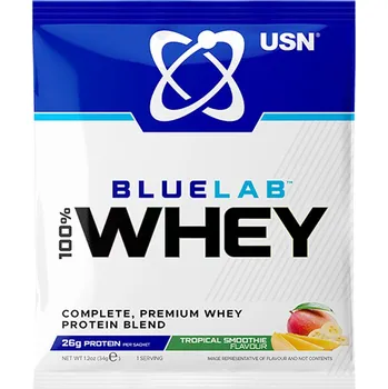 Protein USN BlueLab 100% Whey Protein Premium 34 g tropické ovoce