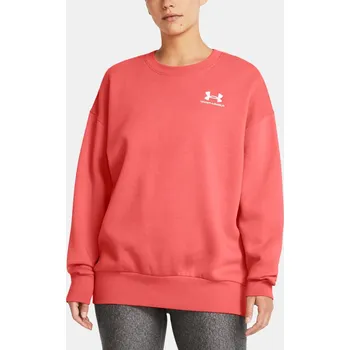 Dámská mikina Dámská mikina Under Armour Essential Fleece OS Crew Under Armour růžová 3047276