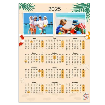 Fotokalendář Roční fotokalendář A4 s plážovým motivem