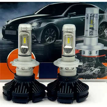 Autožárovka LED HEADLIGHT H1 - X3 6000LM 50W IP67 - 3000K / 6500K / 8000K (LED žárovka do předních světlometů)