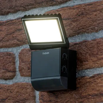 Lampička Theben LED venkovní nástěnné svítidlo theLeda S8-100, černá, senzor 1 x 8,5 W LED - Doprava zdarma