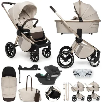 Přeprava dětí MUUVO SET Kočárek 4v1 Quick Boho Brown set + CBX By CYBEX Aton B2 i-Size + základna