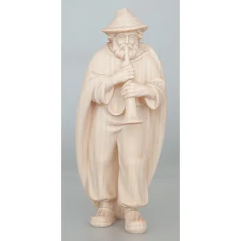 Vánoce Ornatis Muzikant s trumpetkou Provedení: Přírodní bez malování, Velikost stojících figur dospělých postav: 12 cm Dřevěná vyřezávaná soška muzikanta s trumpetkou