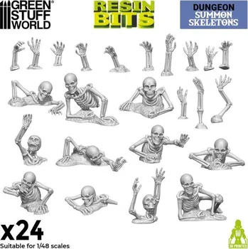 Plastikový model 3D Printed Summon Skeletons – 3D tištění kostlivci (24 ks)