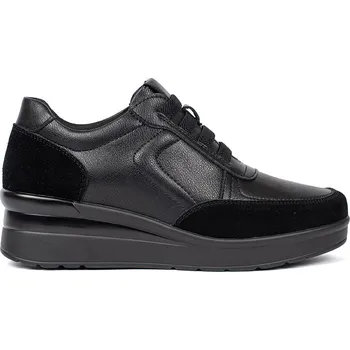 Dámské tenisky Černé kožené dámské tenisky na klínku Sergio Leone PB236-S-B Velikost: 40