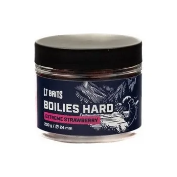 Boilies LT Baits EXTREME STRAWBERRY 200 g 24 mm BOILIES HARD