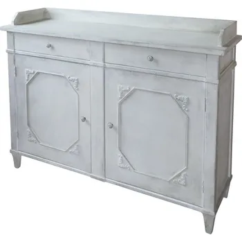 Komoda Krémová antik dřevěná komoda French antiek - 153*51*112cm