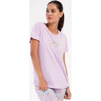 Pánské pyžamo Dámské pyžamo kapri Viola světle fialová XXL