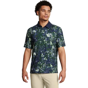 Pánské tričko UA T2G Printed Polo-GRN Under Armour modrá 2980033