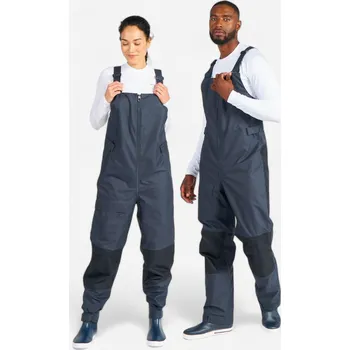 Suchý oblek DECATHLON Kalhoty s laclem na jachting 100 pro dospělé 2XL ŠEDÁ