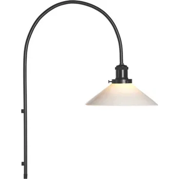 Lampička PR Home nástěnné svítidlo August, opál, hladké sklo, Ø 25 cm černá, opálová 1 x 25 W - Doprava zdarma