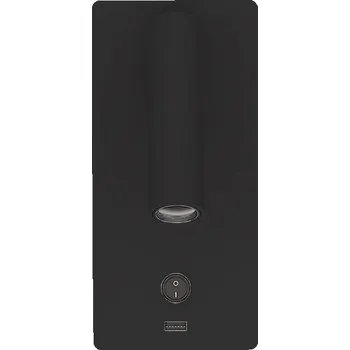 Nástěnné svítidlo Luxcambra Vestavná nástěnná lampička Manhattan Recessed Wall Varianta: USB port součástí, Barva nohy: Černá 2021