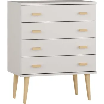 Komoda Komoda z masivu borovice Nord K1/4S 59/92/42 cm / bílá