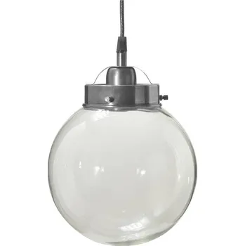 PR Home závěsné svítidlo Normandie, Ø 20 cm, stříbrná antika, sklo stříbrná starožitná, čirá 1 x 40 W - Doprava zdarma