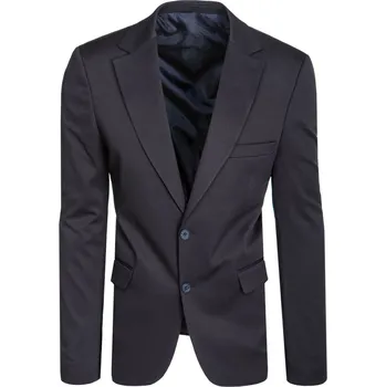 Pánské jednořadé sako MX0630 Barva: Tmavě Modrá, Velikost: 3XL/58