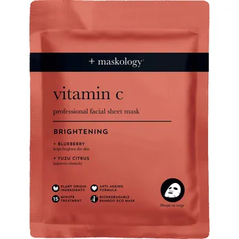 Pleťová maska +maskology Profesionální plátýnková maska VITAMIN-C