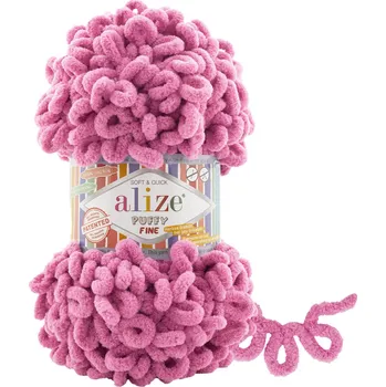 Příze Alize příze Puffy Fine 178 malinově růžová