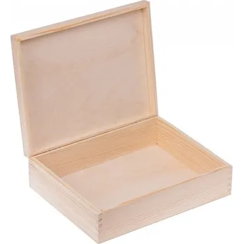 Dárková krabička Přírodní dřevěná dárková krabička - 24x17x5,5 cm