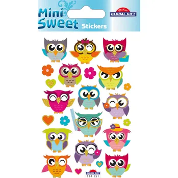 samolepka Samolepky MS 114151 Owls 475742