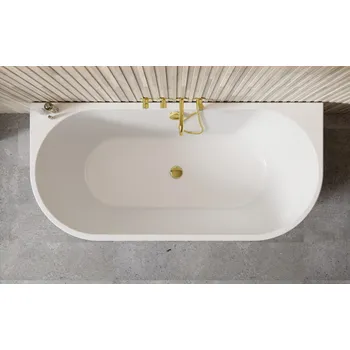 Vana Besco Vica vana volně stojící 160 x 80 cm sifon bílá barva bílá VANVIC160NWN