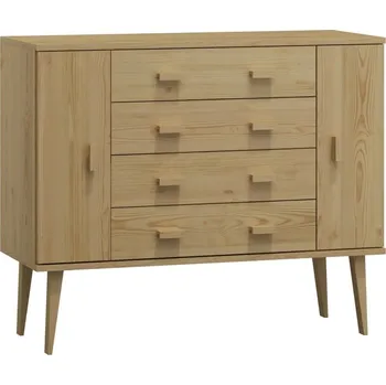 Komoda Komoda z masivu borovice Nord K3/4S 135/92/42 cm / přírodní