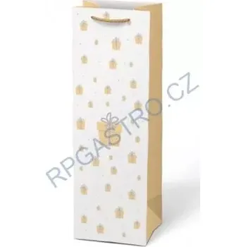 Papírová taška vánoční T12 na lahev V27 12 x 36 x 10 cm (5252733.4) (Papírová taška vánoční T12 na víno V27 12 x 36 x 10 cm (5252733.4))