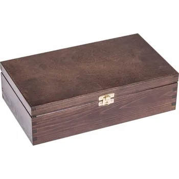 Dárková krabička Krabička dřevěná 28x16x8 cm - bronz