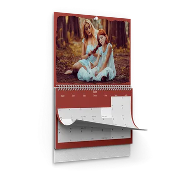 Fotokalendář Závěsný plánovací fotokalendář A3 s motivem raspberry brush