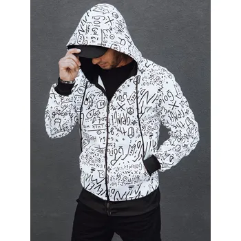 Pánská móda Pánská mikina na zip s kapucí BX5811 Barva: Bílá, Velikost: M