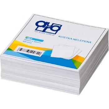 Samolepící bloček Blok nelepený AURO kostka - bílá 90x90 mm, 400l. 527050