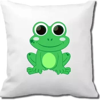 Povlak na dekorativní polštářek Pelisport Povlak se žábou povlak včetně potisku