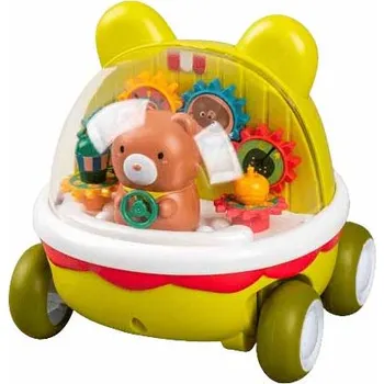 Hračka pro nejmenší Natahovací autíčko pro děti Medvídek zelené - CAB Toys 115