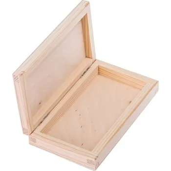 Dárková krabička Přírodní dřevěná krabička - 18x10x3,5 cm