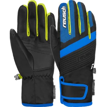 Rukavice Dětské lyžařské rukavice Reusch Duke R-Tex XT black/brilliant blue/safety yellow