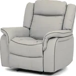 Vikio TV a relaxační křeslo s el ovládáním ekokůže v odstínu lanýž AKR117L