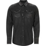 Pánská košile DSQUARED2 S74DM0848 černá Velikost: 56