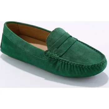 Dámské mokasíny Kožené mokasíny zelená 38